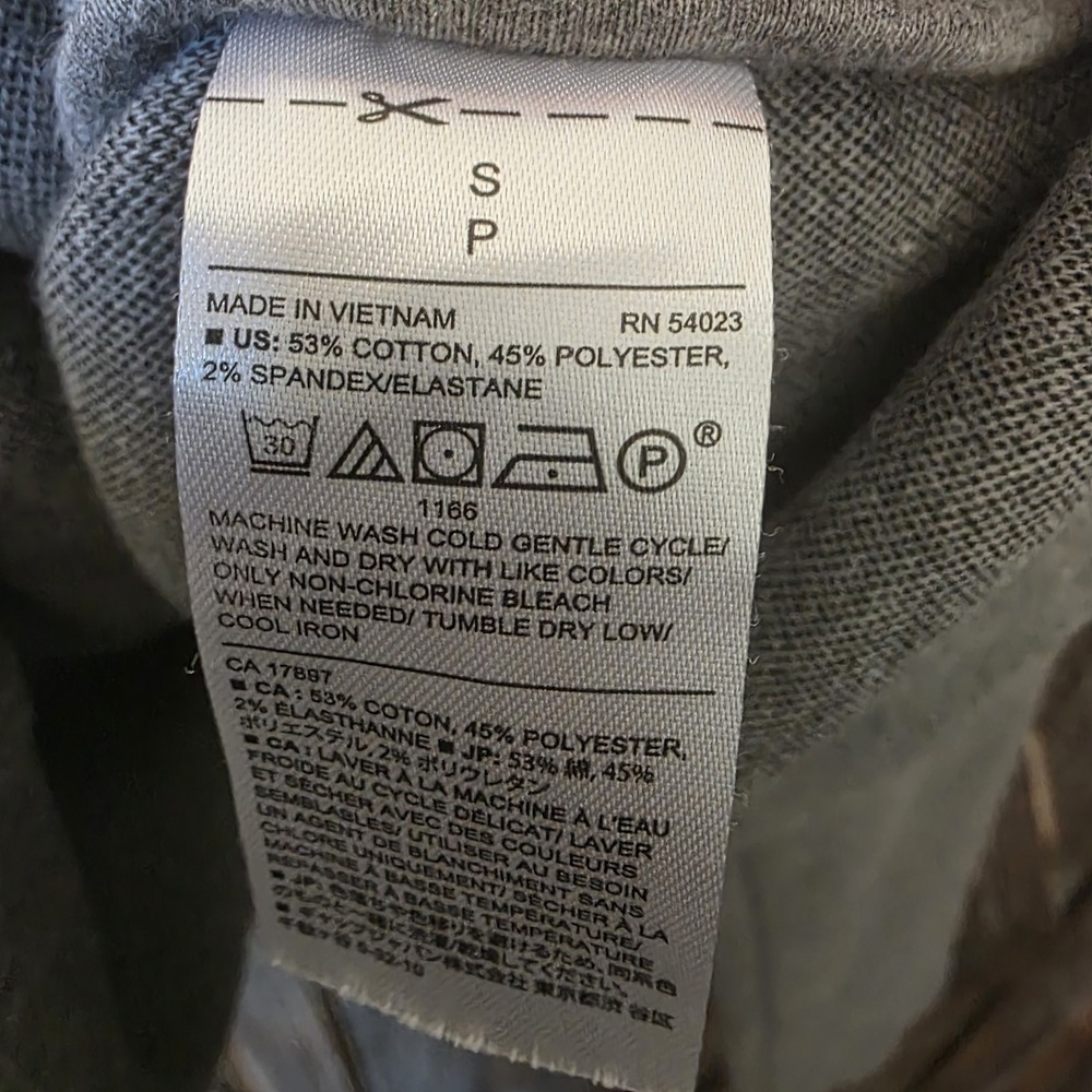 Banana Republic Jacket Women's Size Small Gray Cropped Knit Stretch Snaps - Picture 4 of 7